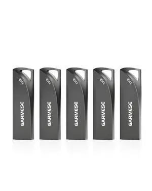 GARMESE 32GB USB 3.0 Flash Drive, 5-Pack Waterproof Metal USB Memory Stick, Slim Thumb Drive Portable Pen Drive with Keychain Hole Stylish Jump Drive for Computer/Car/Smart TV