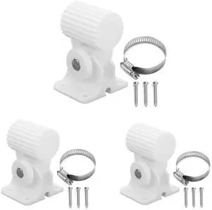 Foruly Wall Mount Bracket Kit for Ubiquiti Nanostation Ns-5ac Lo0o5ac Nsm5 Locom5 Nsm2 Locom2 Ltu Lite White (PLA White*3)