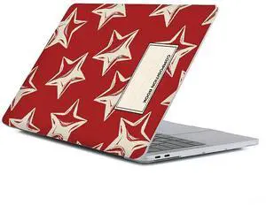 Case Compatible with MacBook Air 13 Inch 2022 2021 2020 2019 2018 Release Model A2337 M1 M2 A2681, Art Protector Cover for Air13 Retina Display with Touch ID-Red Stars Composition Book
