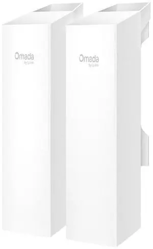 TP-Link Omada Point to Point Wireless Bridge Outdoor - 5GHz, 867Mbps, PtP&PtMP, 1km Range, 3 Gigabit Ports, PoE or DC Powered, IP65 Weatherproof, Preconfigured, Plug&Play(EAP211-Bridge KIT)