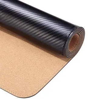 Ultra Thin Gaming Desk Pad Mat, Carbon Fiber Texture Large Mouse Pad, for Home Office Protection and Decor, Double Sided(B,31.5"x15.8")