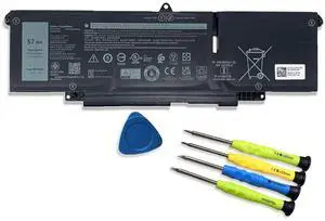 EFOHANA 66DWX Laptop Battery Replacement for Dell Latitude 7340 7350 7440 7450 7640 7650 Series 047T0 WW8N8 P176G001 P176G P126F001 P175G001 P175G P126F 11.4V 57Wh 4878mAh 3-Cell