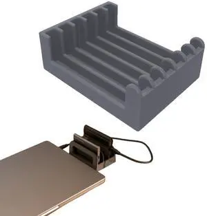 for Samsung SSD/T5/T7/T7/T9 Holder Organizer Stand Solid State Drive Organizer, Vertical Space-Saving Organizer with Non-Slip Base, Non-Slip Base (Gray)