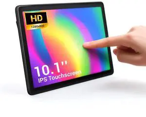 OuuOee 10.1 Inch IPS LCD Touch Screen Display Panel 1280×800 Capacitive USB Portable Second Screen HD Monitor for Windows 10 11 Pro, iOS, Mini Pc etc (10.1 Inch)