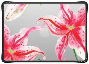 CASETiFY Impact MacBook Air 13.6" (M2-M4) Case [Cushioned Impact Corners/Scratch-Resistant/Anti-Slip Grip] - Stargazer Lily - Clear Black