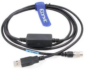 Eonvic USB for 6pin Data Cable for Nikon Total Stations DTM-322/352/452C/532 NPL-332,Win7/8/9 (for Windows 11)
