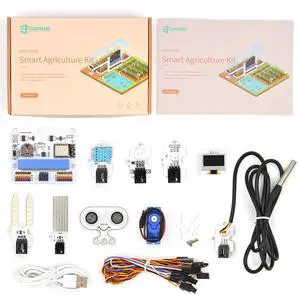 ELECFREAKS microbit Smart Agriculture Kit Micro:bit Sensor Starter Kit Octopus Series Sensor, DIY Programming STEM kit with Basic Coding Electronics Modules and Wiki Tutorial(Without Micro:bit)