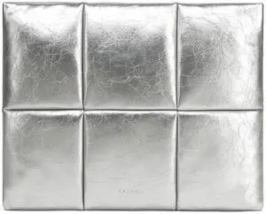 KAYOND 15-16 Inch Puffy Laptop Sleeve for MacBook Air 15 M4/M3/M2 2025-2023and MacBook Pro 16 in M4 2024,Silver