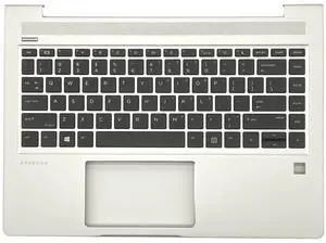 RenBang Tech Replacement for HP Probook 440 445R G6 440 445 G7 Laptop Upper Case Palmrest with Non-Backlit Keyboard Assembly L44589-001 L65225-001 Sliver