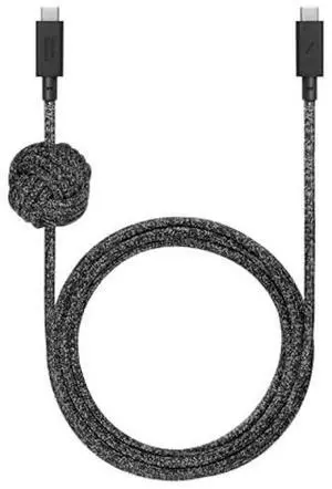 Native Union Anchor Cable 240W  10ft Reinforced Braided USB-C to USB-C Power Delivery 3.1 Charging Cable with Weighted Knot  for iPhone Air, 17 Pro Max, MacBook Pro 14"/16" M4, Air M3 (Cosmos)