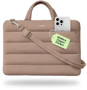 Vandel 15-16 inch Laptop Carrying Case Sleeve with Strap, Shoulder Bag with Handle, 16 in Laptop Computer Bag for Women, MacBook Air 15 Inch Carrying Case, MacBook Pro 16, 15.6 in HP, Dell Messenger