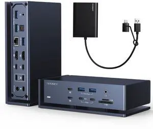iVANKY FusionDock Max 1 with DisplayLink Adapter, Dual Thunderbolt 4 Chips for six Extended displays for M5/M4/M3/M2/M1 Pro/Max MacBookQuad 6K@60Hz and Dual 4K@60Hz