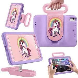 Kids Case for iPad 9th/8th/7th Gen 10.2 inch,Cute Shockproof EVA Case with Handle & Stand, Child-Friendly Drop-Proof case for iPad 10.2 2021/2020/2019