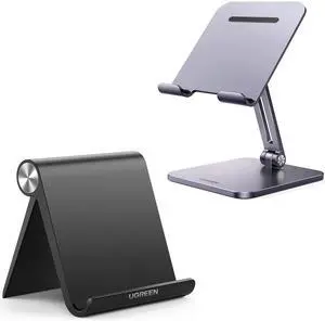UGREEN Tablet Stand Holder Black Bundle with Tablet Holder Grey