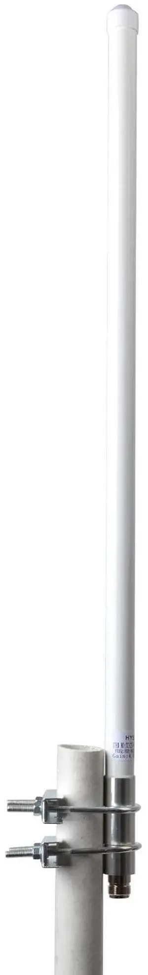 HYS N Female 3G/4G/LTE Antennas(23.6inch) 806-960/1710-2700MHz Universal Wide-Band Outdoor Pole Antenna with U-bolts for Mobile Cell Phone Signal Booster Cellular Amplifier 4G LTE Router Modem Gateway