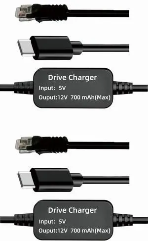 SZFMSWE USB C to RJ11 Radar Detector Power Cord Cable(7FT*2) for Escort Valentine One Uniden Beltronics