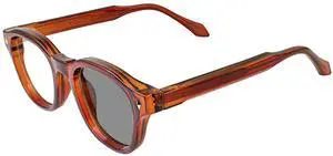 KISSOUL Photochromic Sunglasses Blue Light Blocking Glasses for Women Men Lightweight Frames Computer Glasses for Working Reading(Brown)