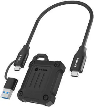 ICY BOX Full Metal M.2 NVMe 2230 SSD Enclosure, USB C 3.2 Gen2 Type-C 10Gbps to NVMe PCIe Adapter, Compatible with iPhone 15/16/17 Pro/Pro Max 4K ProRes Recording ICY BOX Full Metal M.2 NVMe 2230 SSD Enclosure, USB C 3.2 Gen2 Type-C 10Gbps to NVMe PCIe Adapter, Compatible with iPhone 15/16/17 Pro/Pro Max 4K ProRes Recording