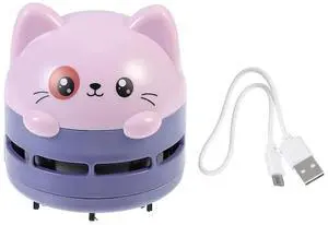 Homoyoyo Mini Vacuum Cleaner Desk Vacuum Cleaner Portable Dust Cleaner Desktop Table Cleaner Mini Small Cleaner Countertop Cleaner