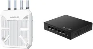 WAVLINK AX1800 Outdoor WiFi Extender with 5 Port Gigabit Switch