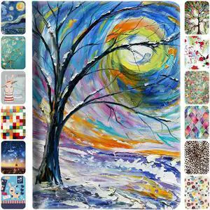 DuraSafe Cases for iPad 9.7 5th 6th Gen Air 1st 2nd Gen [iPad 5 6 Air 1 2] A1893 A1822 A1566 MH2V2LL/A MRM52LL/A Smart Profile Adjustable Viewing Angle Stand Printed Flip Cover - Color Emblem