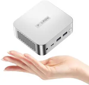 PELADN WI-9 N150 Mini PC (Ultra-Compact Size) 16GB DDR4 512GB Dual SSD, Twin Lake N150 Mini Computer, Type-C, Dual HDMI, RJ45 LAN, WiFi5, Bluetooth, 4K Triple Display