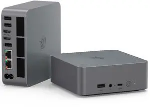 Beelink EQR6 Mini PC AMD Ryzen 5 6600U(Up to 4.5GHz), 32GB LPDDR5 RAM 1TB PCIE4.0 SSD Dual LAN Mini PC, AMD Radeon 660M, Dual HDMI/ WiFi6/ BT5.2/ Home/Office/Build-in Power Supply Mini Computer