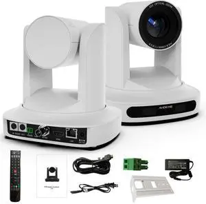 AVIDEONE PTZ Camera 20X Optical Zoom, HDMI/SDI/IP Outputs, PoE Live Streaming, Tripod, Wall & Ceiling Mount Compatible
