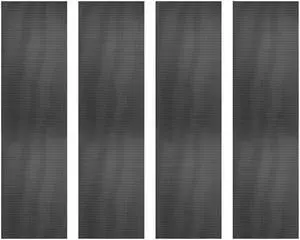 PATIKIL PC Fan Dust Mesh 39.4"x11.8" 0.03" Hole, 4 Pcs PVC Computer Cooler Dust Filter PC Case Cover Grills for Computer Cooler Fan Case Dustproof, Black