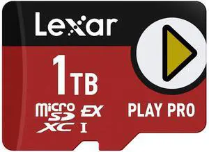 Lexar 1TB Play PRO microSD Express Card, UHS-I, C10, U3, V30, Full HD, 4K, Up to 900/600 MB/s Memory Card, Nintendo-Switch 2, ASUS ROG Ally, Steam Deck (LMSXPS0001T-BNNNU) Lexar 1TB Play PRO microSD Express Card, UHS-I, C10, U3, V30, Full HD, 4K, Up to 900/600 MB/s Memory Card, Nintendo-Switch 2, ASUS ROG Ally, Steam Deck (LMSXPS0001T-BNNNU)