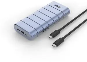 GODO 40Gbps M.2 NVMe SSD Enclosure ,Aluminum Type C 8TB USB4.0 Hard Drive Enclosure, Tool Free Installation, Support SSD Size 2230/2280 B+M /M-Key Compatible with Thunderbolt 4/3/USB4/3.2/3.1/3.0/2.0