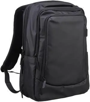 SUIKIHUM 38L Travel Backpack 17" Laptop Backpack W/USB-C Port, Expandable Carry-On Bag, TSA Flight Approved Water-Resistant for Business College, Black