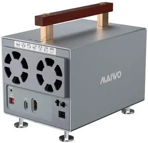 4 Bay Hard Drive RAID Enclosure with SATA III Chipset for 2.5/3.5'' SATA HDD/SSD with Cooling Fan, 10Gbps USB 3.2 Gen2 Type-C Port, 96TB Capacity, Support RAID 0/1/3/5/10 JBOD Clone Normal