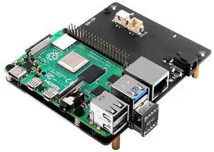 GeeekPi SATA Storage for Raspberry Pi 4, 2.5 inch SATA HDD/SSD Expansion Board X825 V2.0 USB3.0 Shield for Raspberry Pi 4 Model B ( Only for Raspberry Pi 4B )