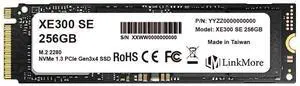 LinkMore XE300 SE 256GB PCIe Gen3 NVMe M.2 2280 Internal Solid State Drive, Gen3.0X4 Read Speed up to 2100MB/s, Write Speed up to 1500MB/s