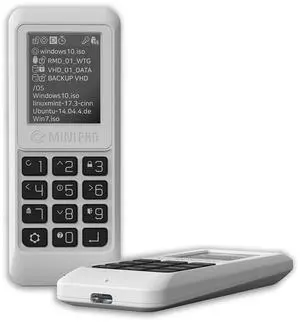 iodd MINI Pro External SSD/USB-C/Bootable Virtual ODD&HDD / AES256 Encryption Max up to 76 Digits/Write Protect MINI(USB-C Type/Next Gen Model) Made in Korea (512, GB)