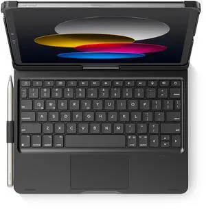 edaiser Swivel Keyboard Case for Apple iPad 11th Gen 2025 (A16)& iPad 10th Generation (10.9-inch); Rotatable Cover and Pencil Holder, Multi-Touch Trackpad, RGB Backlit, Black