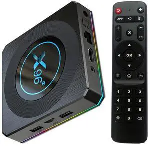 Android 11.0 4GB RAM 64GB ROM X96 X4 Amlogic S905X4 64-bit Quad Core with Dual Wi-Fi 2.4G/5.0G, BT 4.0/ 3D Ultra HD 8K/ H.265/ 1000M LAN/USB 3.0