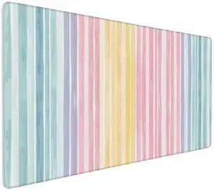 35.4 x 15.7 in, XXL Large Mouse Pad for Desk, Extended Keyboard Mouse Mat for Computer Office, Big Laptop Mouse pad, Gaming pc-Colorful Striped Rainbow 35.4 x 15.7 in, XXL Large Mouse Pad for Desk, Extended Keyboard Mouse Mat for Computer Office, Big Laptop Mouse pad, Gaming pc-Colorful Striped Rainbow