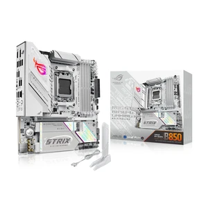 ASUS ROG Strix B850-G Gaming WiFi AMD AM5 B850 mATX Motherboard, Advanced AI PC Ready, 14+2+1 Power Stages, DDR5 Slots, 4X M.2 Slots, PCIe 5.0 Ready, WiFi 7, 2.5G LAN, USB 20Gbps Type-C, AI Advis ASUS ROG Strix B850-G Gaming WiFi AMD AM5 B850 mATX Motherboard, Advanced AI PC Ready, 14+2+1 Power Stages, DDR5 Slots, 4X M.2 Slots, PCIe 5.0 Ready, WiFi 7, 2.5G LAN, USB 20Gbps Type-C, AI Advis