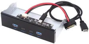 ChenYang 4 Ports USB 3.1 Type E Front Panel Header to 2 USB 3.0 2 USB C Hub Port Multiplier Adapter with SATA Power Cable for 5.25 Inch Optical Drive Bay Panel ChenYang 4 Ports USB 3.1 Type E Front Panel Header to 2 USB 3.0 2 USB C Hub Port Multiplier Adapter with SATA Power Cable for 5.25 Inch Optical Drive Bay Panel