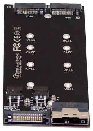 ChenYang SlimSAS to NVME SSD Adpater,SFF-8654 8i 1 to 2 PCIe NVME/AHCI SSD Adapter with SATA Power Supply ChenYang SlimSAS to NVME SSD Adpater,SFF-8654 8i 1 to 2 PCIe NVME/AHCI SSD Adapter with SATA Power Supply