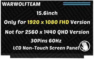 WARWOLFTEAM Screen Replacement for Acer Aspire 5 A515-57 Series A515-57-713P A515-57-716K 15.6inch 30Pins FHD LCD LED Non-Touch Screen Display Panel(Only for 1920 x 1080 Version) WARWOLFTEAM Screen Replacement for Acer Aspire 5 A515-57 Series A515-57-713P A515-57-716K 15.6inch 30Pins FHD LCD LED Non-Touch Screen Display Panel(Only for 1920 x 1080 Version)