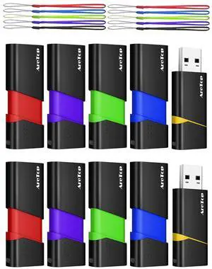 2GB USB Flash Drive 10 Pack, AreTop FAT32 USB 2.0 Thumb Drives 2GB USB Flash Drive 10 Pack, AreTop FAT32 USB 2.0 Thumb Drives