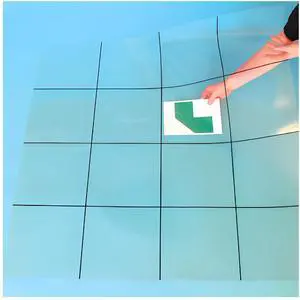 TTS Transparent Grid Activity Mat 4x4 for Bee Bot and Blue Bot Coding Robots (No Pockets) - ITSGRID