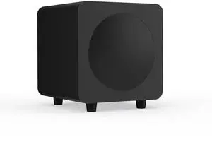 Kanto SUB6VMB Sealed Powered Subwoofer | 200W Peak Power | 6 Woofer | Quick & Accurate Bass | Ultra-Compact Design | Matte Black