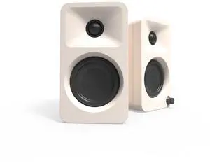 Kanto ORAMC 100W Powered Reference Desktop Computer Speakers with Bluetooth 5.0 and USB-C Input | Bi-Amplified | 100 Hz Automatic Crossover | Reference Quality Sound | Pair | Cream