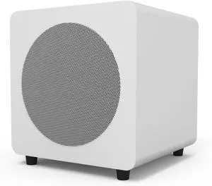 Kanto SUB8VMWW Sealed Powered Subwoofer with Grille | 300W Peak Power | 8" Woofer | Matte White/White Grille Kanto SUB8VMWW Sealed Powered Subwoofer with Grille | 300W Peak Power | 8" Woofer | Matte White/White Grille