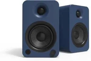 Kanto YU4MU Powered Speakers with Bluetooth and Built-in Phono Preamp | 140W Peak Power | 1" Silk Dome Tweeter and 4" Kevlar Driver | Auto Standby and Startup | Remote Included | Pair | Matte Blue Kanto YU4MU Powered Speakers with Bluetooth and Built-in Phono Preamp | 140W Peak Power | 1" Silk Dome Tweeter and 4" Kevlar Driver | Auto Standby and Startup | Remote Included | Pair | Matte Blue