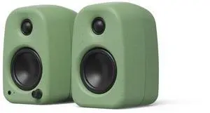 Kanto UKI 100 W Active Desktop Computer Speakers with Bluetooth and USB-C | Intelligent Sub Integration | Headphone Out | Pair | Sage